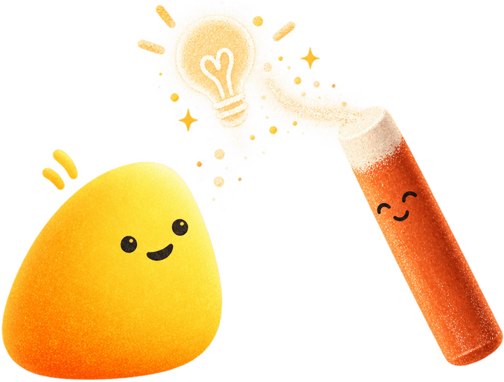 Chalk offers a lightbulb, a hint, instead of the answer
